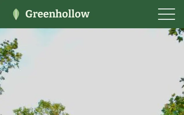 Greenhollow Gardens sample design, screenshot 5