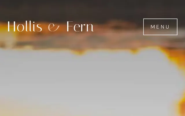 Hollis & Fern Photography sample design, screenshot 5